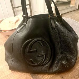 Gucci Soho Black leather Tote bag